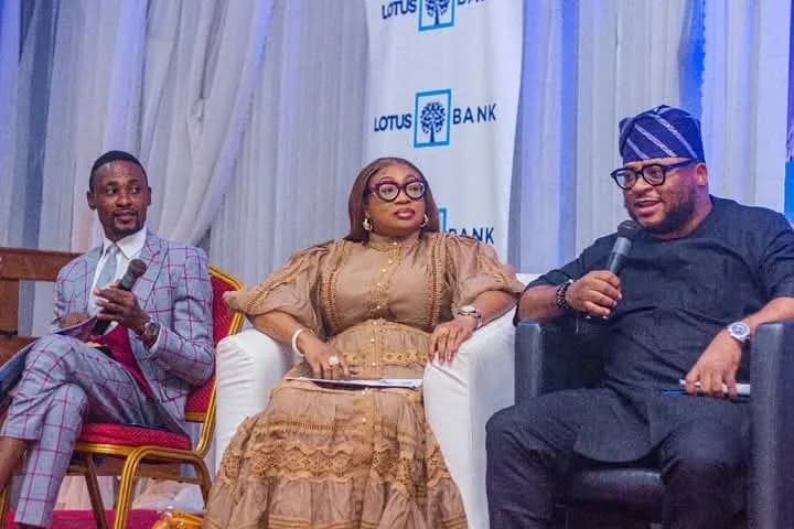 Dr. Rasheed Olayinka Alausa speaking during a panel conversation